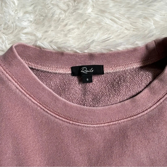 Rails Signature Crewneck Dropped Sleeve Sweatshirt Size Small - Picture 7 of 10